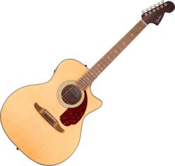 Fender California Deluxe Newporter CE WN Natural Chitară electro-acustică Dreadnought