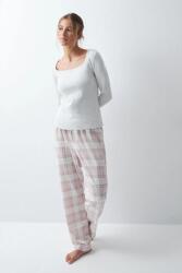 Women'Secret kétrészes pizsama női pamuttal - bézs XL - answear - 15 190 Ft
