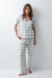 Women'Secret kétrészes pizsama női pamut - bézs XXL - answear - 16 090 Ft
