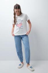 Women'Secret kétrészes pizsama női pamut - kék XXL - answear - 15 190 Ft