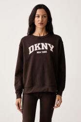DKNY melegítőfelső női pamuttal - barna L - answear - 22 990 Ft