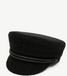Ruslan Baginskiy klasszikus svájcisapka női gyapjúval Monogram-embellished Cap - fekete M