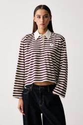Marimekko hosszúujjú női pamut - burgundia M