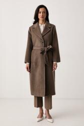 Max Mara női kabát gyapjúval WKDBRONTE - barna 40