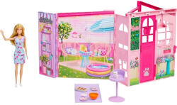 Mattel Barbie hétvégi babaház babával (JMD28) - jatekbirodalom