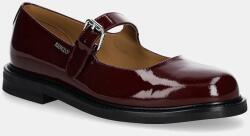 Kenzo bőr balerina cipő Meari Mary Jane - burgundia Női 39