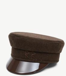 Ruslan Baginskiy klasszikus svájcisapka női gyapjúval Wool-blend Baker Boy Cap - barna L