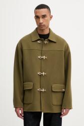 Drôle de Monsieur baba gyapjúkeverék pulóver La Veste Caban - zöld XL