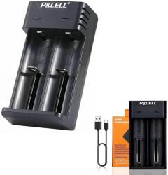 PKCELL USB akkumulátor töltő 2x Li-Ion 3, 7V (PK-8221)