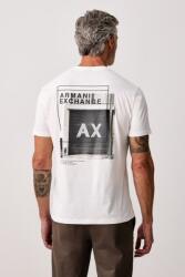 Giorgio Armani férfi pamut póló - fehér XXL - answear - 26 990 Ft