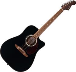 Fender California Deluxe Redondo CE WN Black Chitară electro-acustică Dreadnought