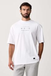 EA7 Emporio Armani férfi pamut póló - fehér M - answear - 39 990 Ft