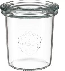 Weck Borcan pentru conserve cu capac din sticlă 140 ml, set de 4 buc. , conic