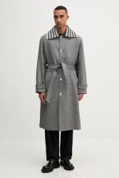 Drôle de Monsieur gyapjúkabát Le Manteau Tweed - szürke L