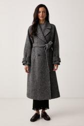 Max Mara női gyapjú kabát WKDTEMA - szürke 42