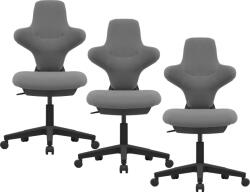 LTC 3PACK VIVA+ irodai szék sötétszürke (3 db)