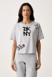 DKNY női pamut póló - szürke S