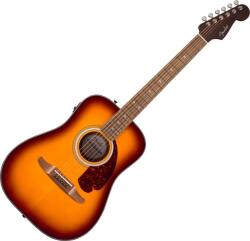 Fender California Deluxe Redondo Jr. E WN Honey Sunburst Chitară electro-acustică Dreadnought