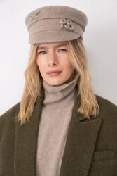 Ruslan Baginskiy klasszikus svájcisapka női gyapjúval Wool-blend Baker Boy Cap - bézs S