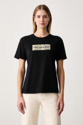 Trussardi női pamut póló - fekete L - answear - 25 990 Ft