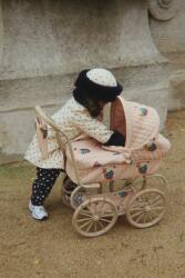 Konges Sløjd gyerek babakocsi MINNIE TULLE DOLL PRAM - rózsaszín Univerzális méret