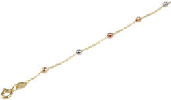 Ékszershop Tricolor bogyós anker arany karlánc (1346569)