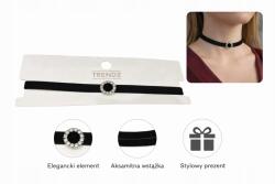  Choker Trendz - fekete nyaklánc díszítő elemmel (8721123601555)