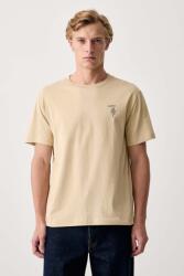 Trussardi t-shirt férfi pamut - bézs XL