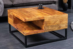 Grandello Design dohányzóasztal Grandello 60cm fém kerettel sheesham