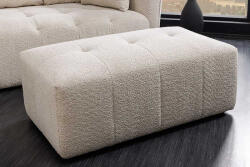 Bellaria Stílusos puff Bellaro 120 cm pezsgőbézs bouclé