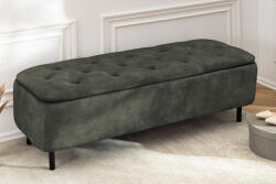 Luna Design ülőpad Luna III. 120 cm tárolóhellyel zöld bársony