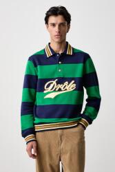 Drôle de Monsieur melegítőfelső férfi pamut Drule Embroidered - kék L