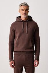 U. S. Polo Assn U. S. Polo Assn. kapucnis melegítőfelső férfi pamuttal DHM BB - barna L