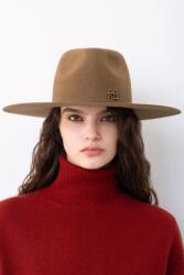 Ruslan Baginskiy széles karimájú kalap női Fedora Hat - bézs XS