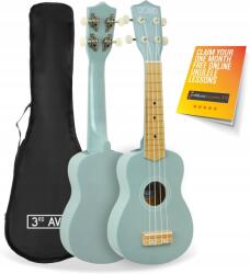 3rd Avenue szoprán ukulele 3rd Avenue kezdőknek, 21 hüvelyk, 4 nylon húr (STX40PBL)