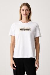 Trussardi női pamut póló - fehér L - answear - 25 990 Ft