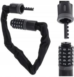 KIK Security kerékpárzár kóddal 60cm, fekete (920851)