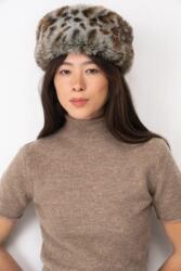 Ruslan Baginskiy sapka női Faux-Fur Pillbox Hat - barna S/M