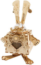 Rokr 3D fa puzzle - Steampunk nyuszi zenedoboz