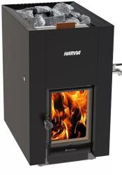 Harvia Linear 22 ES GreenFlame fatüzelésű szaunakályha 20 l vízmelegítő tartállyal