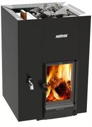 Harvia Linear 22 LS GreenFlame fatüzelésű szaunakályha 30 l vízmelegítő tartállyal