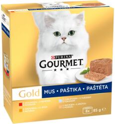 Gourmet Gold macskaeledel konzervek tonhal pulyka marha pástétom 8x85 g
