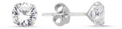 Olivie Stříbrné náušnice 6 mm ZIRKON 2816 (TRC)