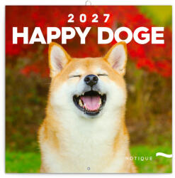 Realsystem Falinaptár képes lemeznaptár 300x300mm, Happy Doge Realsystem 2027 - papirx