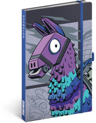 Presco Keménytáblás notesz krémszínű lapokkal, vonalas, leszorító gumiszalaggal Fortnite - Llama 130x210mm, Presco - papirx