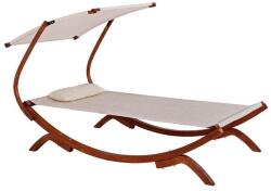 Sezlong din lemn, nuc/bej, 105x221x162 cm (UE-HM5671.02)
