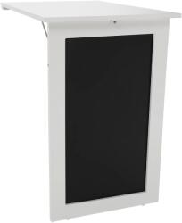  Masă pliantă, de perete cu tablă de cretă, albă, zalman (UE-0000307675) Raft