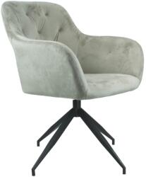  Scaun pivotant, ţesătură de catifea maro-gri/negru, veleza new (UE-0000365589)