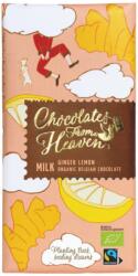 Klingele Chocolade Ciocolata Bio Cu Lapte Ghimbir Lamaie Chocolates From Heaven (MF49577)