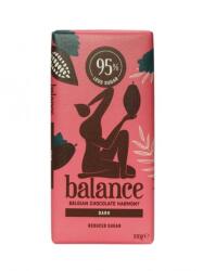Balance Ciocolata neagra 58% cacao cu inulina si stevie 100g Balance (MF48943)